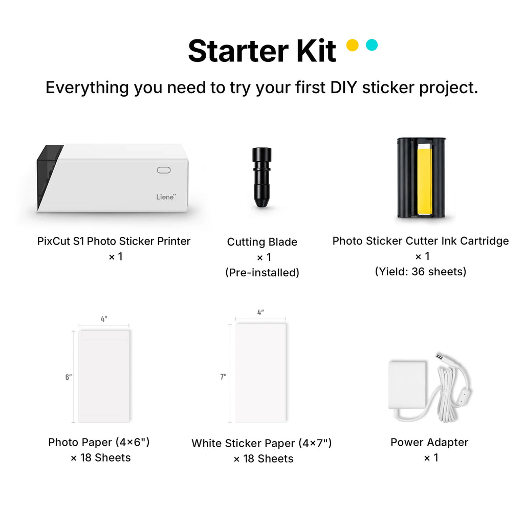 LIENE PixCut S1 Photo Sticker Printer and Cutter